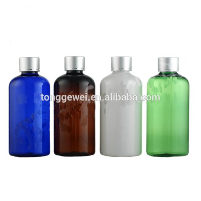 La meilleure bouteille en plastique noire bleue pourpre rouge claire ambre de vente de lotion de rond de Boston d'animal familier de 4oz 250ml 500ml avec la vente en gros de couvercle à visser