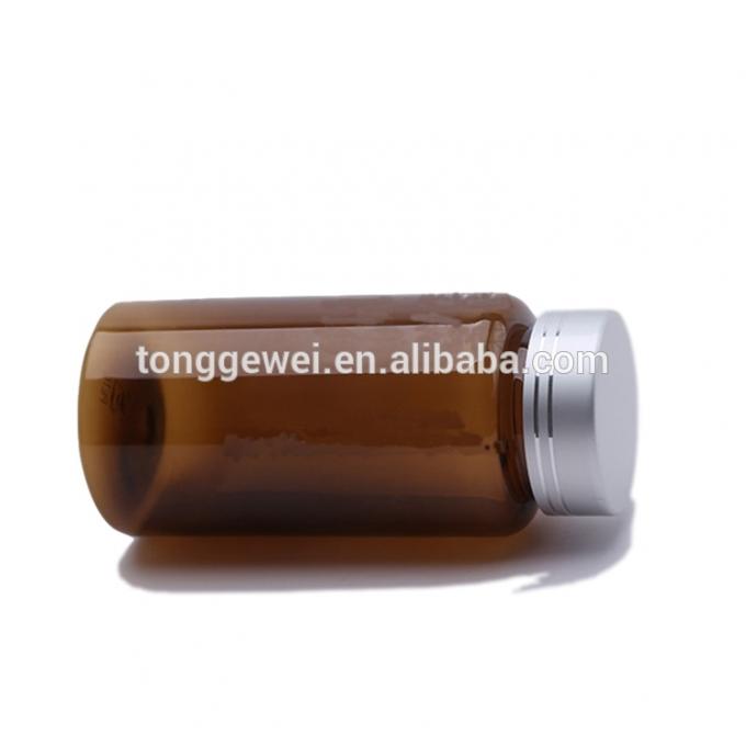 Bouteille de haute qualité d'animal familier de l'ambre 100ml d'or pour la vente en gros de capsule