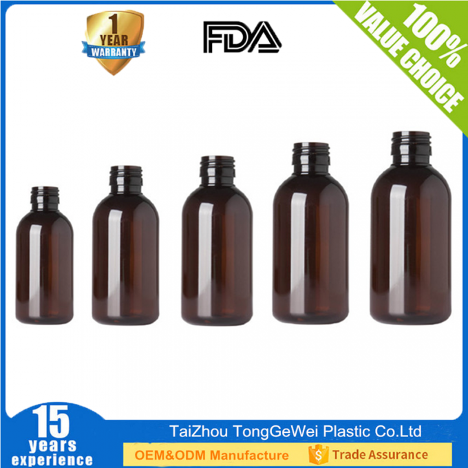 joint inaltérable de médecine de la pilule 30ml 60ml 100ml 120ml 250ml de toux de bouteille en plastique ambre pharmaceutique de sirop