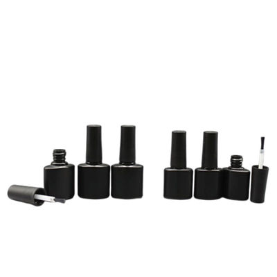 40cm Oil Black 5ml Nail Polish Bottles With Brush Hot Stamping