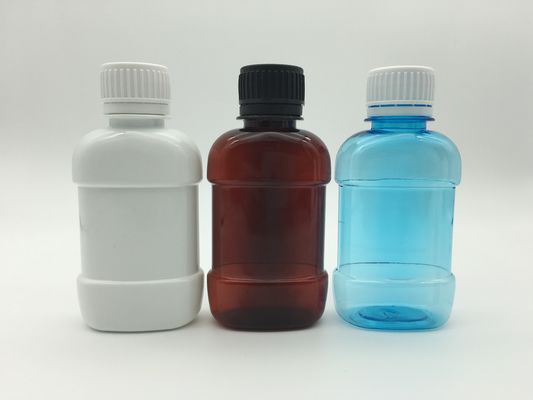 Rose en plastique Mini Mouthwash Bottles Flat 250ml de PE